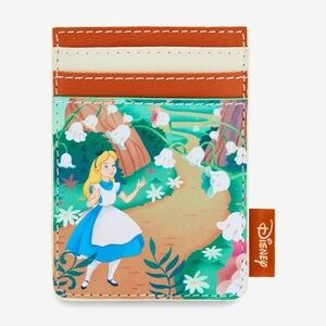 Loungefly Disney Alice In Wonderland Flower Walkway Vertical Cardholder
